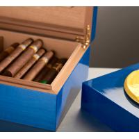 Morici Roma Petrolio Cigar Humidor - 50 Cigar Capacity - Sugar Paper